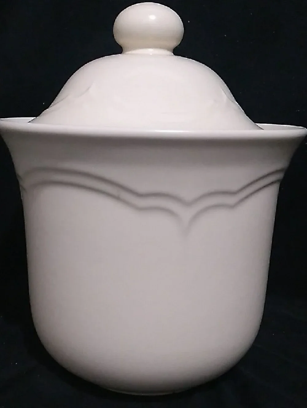 Vintage Pfaltzgraff Tea Rose Stoneware Canister (B9)